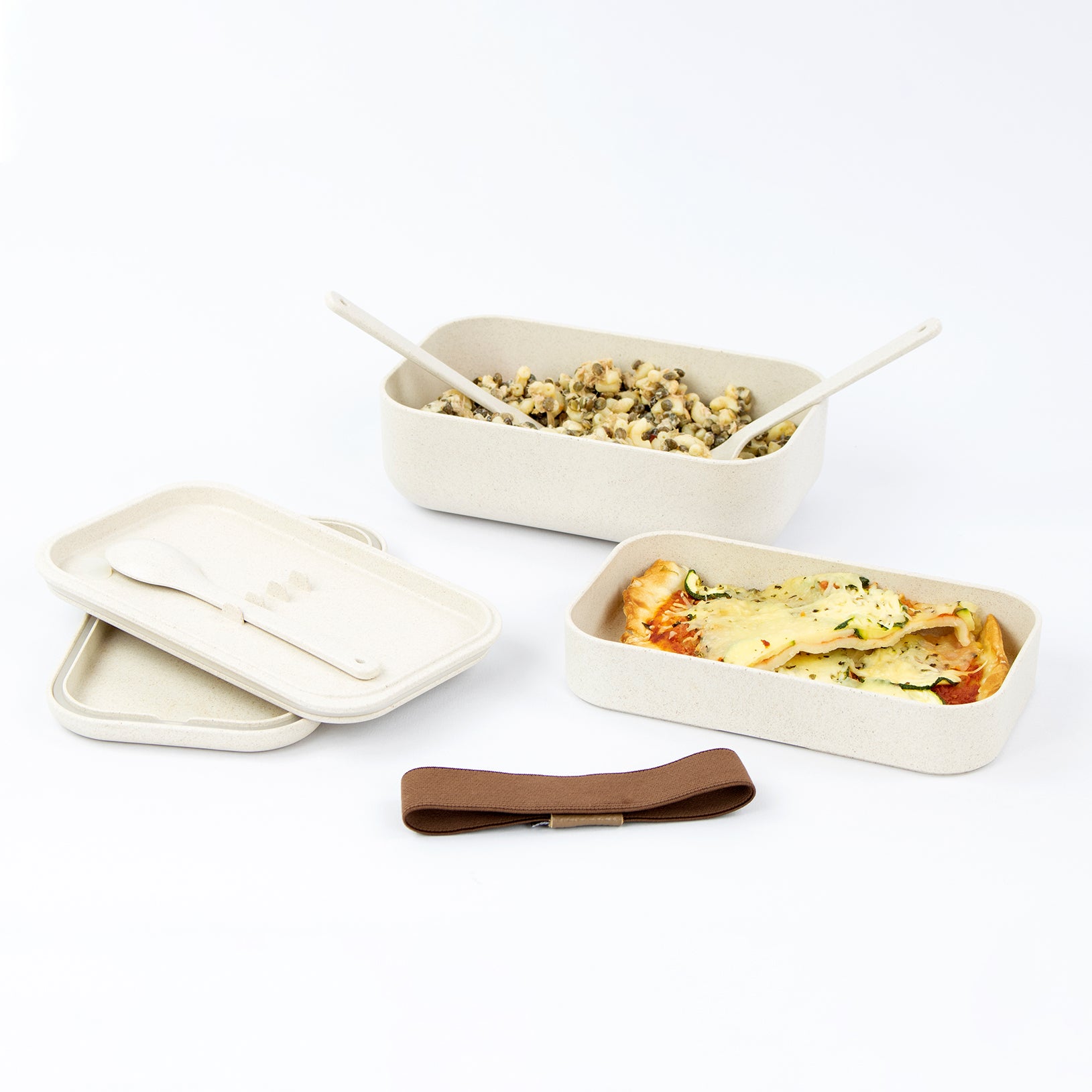 Lunchbox Fibres de bois - 2 étages 1200 ml Yoko® Design - Mathon - 2