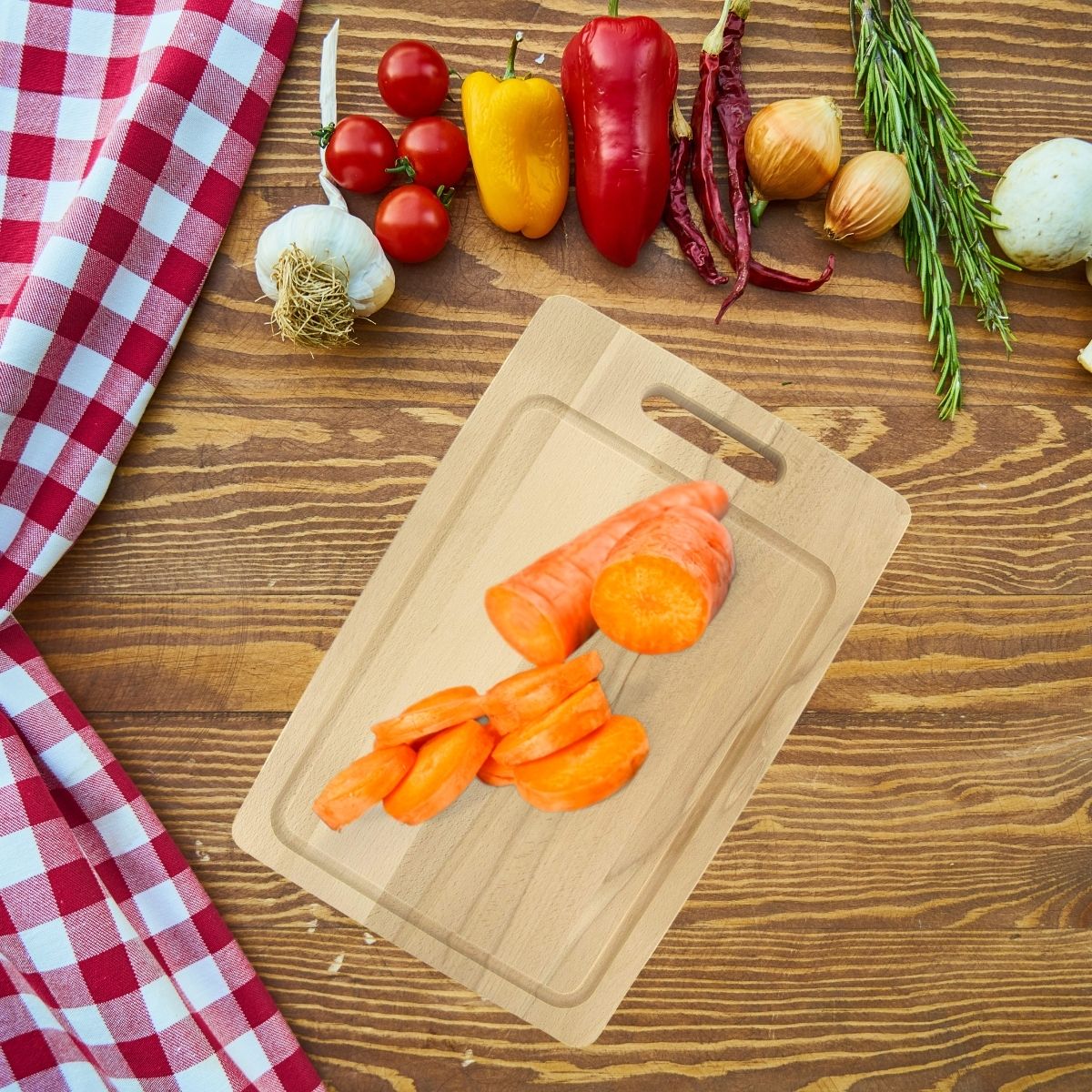 Planche à découper rectangulaire en bois 44 x 30 cm  Wood Edition Fackelmann - Mathon - 2