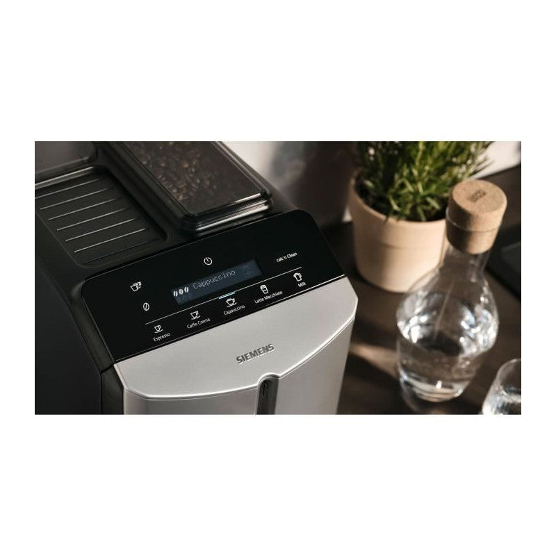 Machine à café siemens - 5 boissons, bac à grains 250g, réservoir d