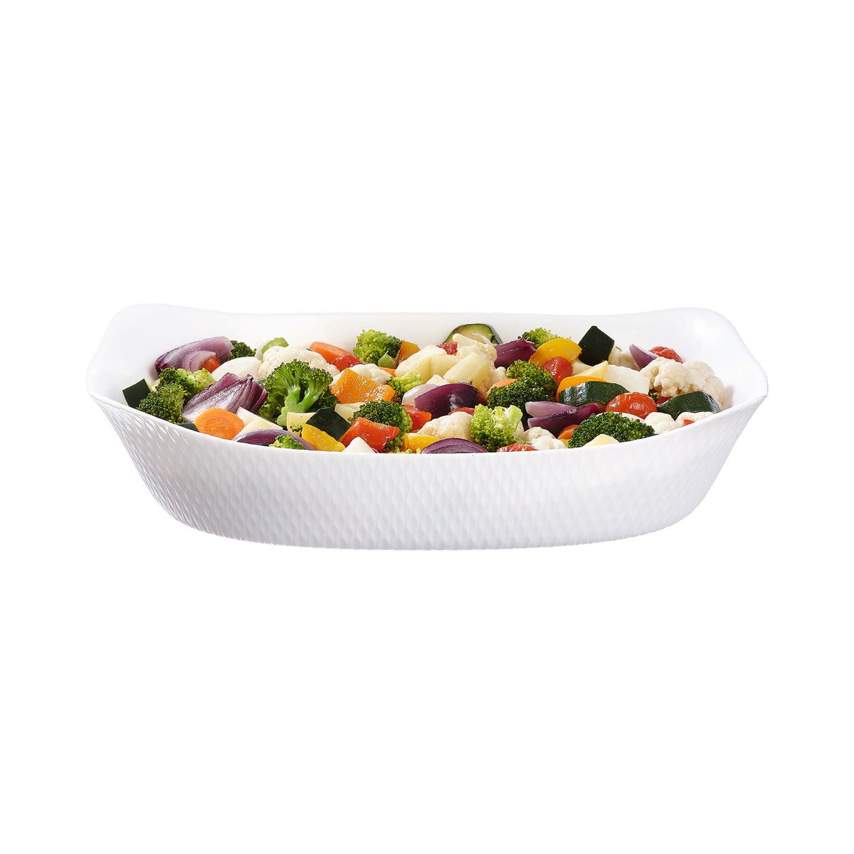 Plat de cuisson blanc 34 x 25 cm Smart Cuisine Wavy Luminarc - Mathon - 5
