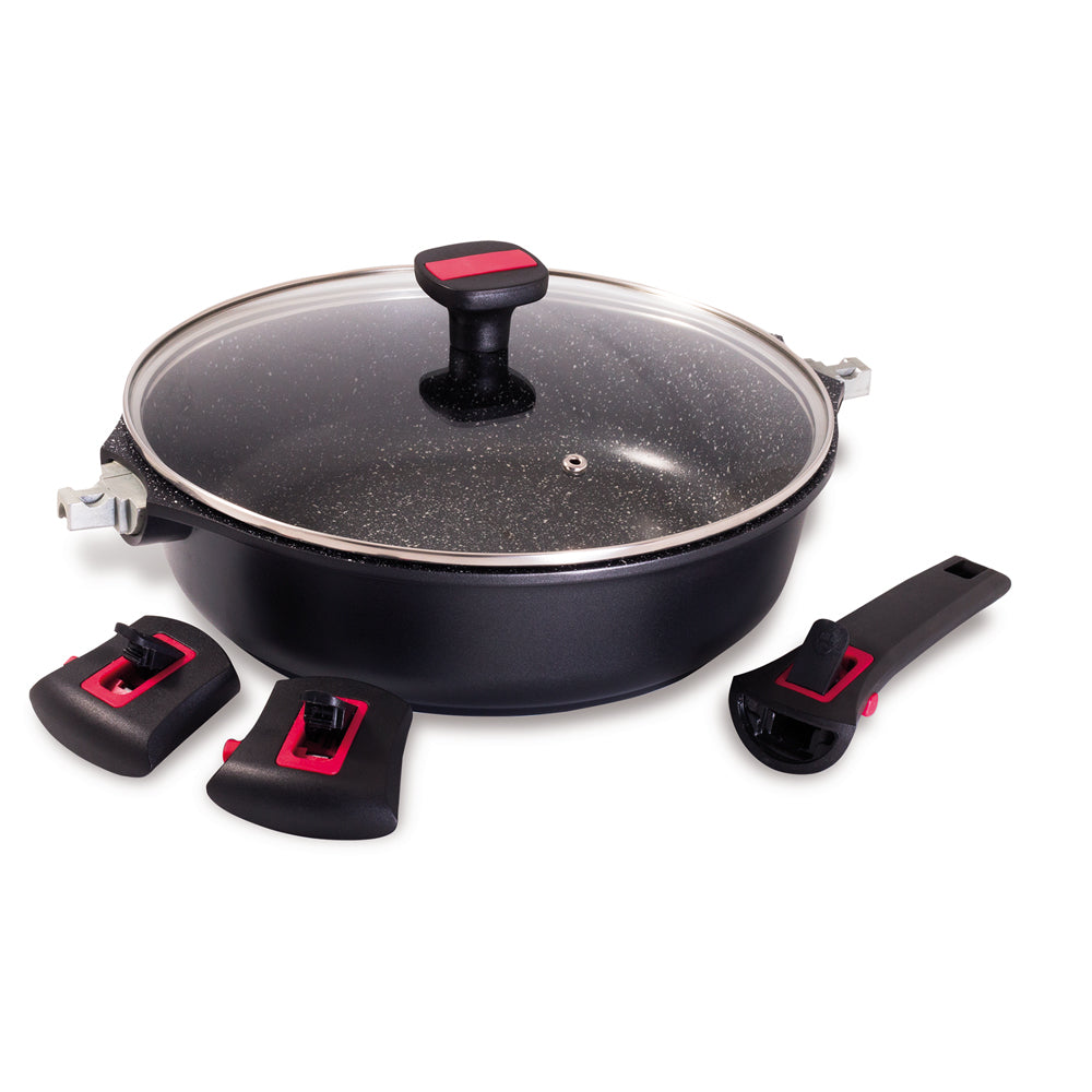 Sauteuse avec couvercle granit Pro céramique 28 cm Baumalu - Mathon - 2