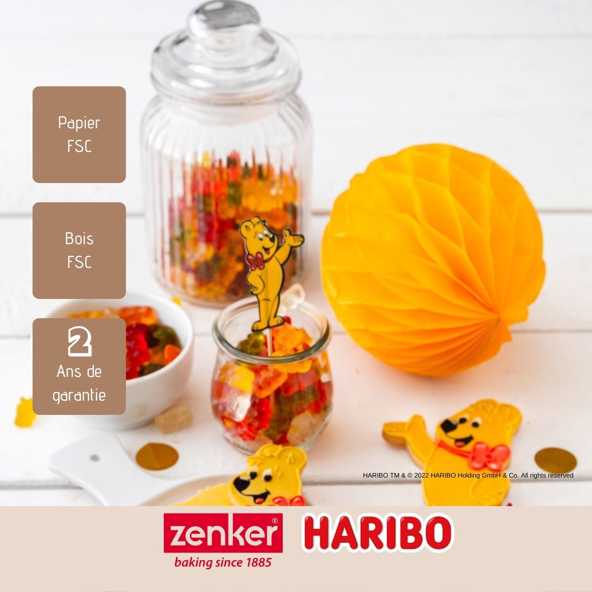 Lot de 48 piques décorés Zenker Haribo Zenker - Mathon - 4