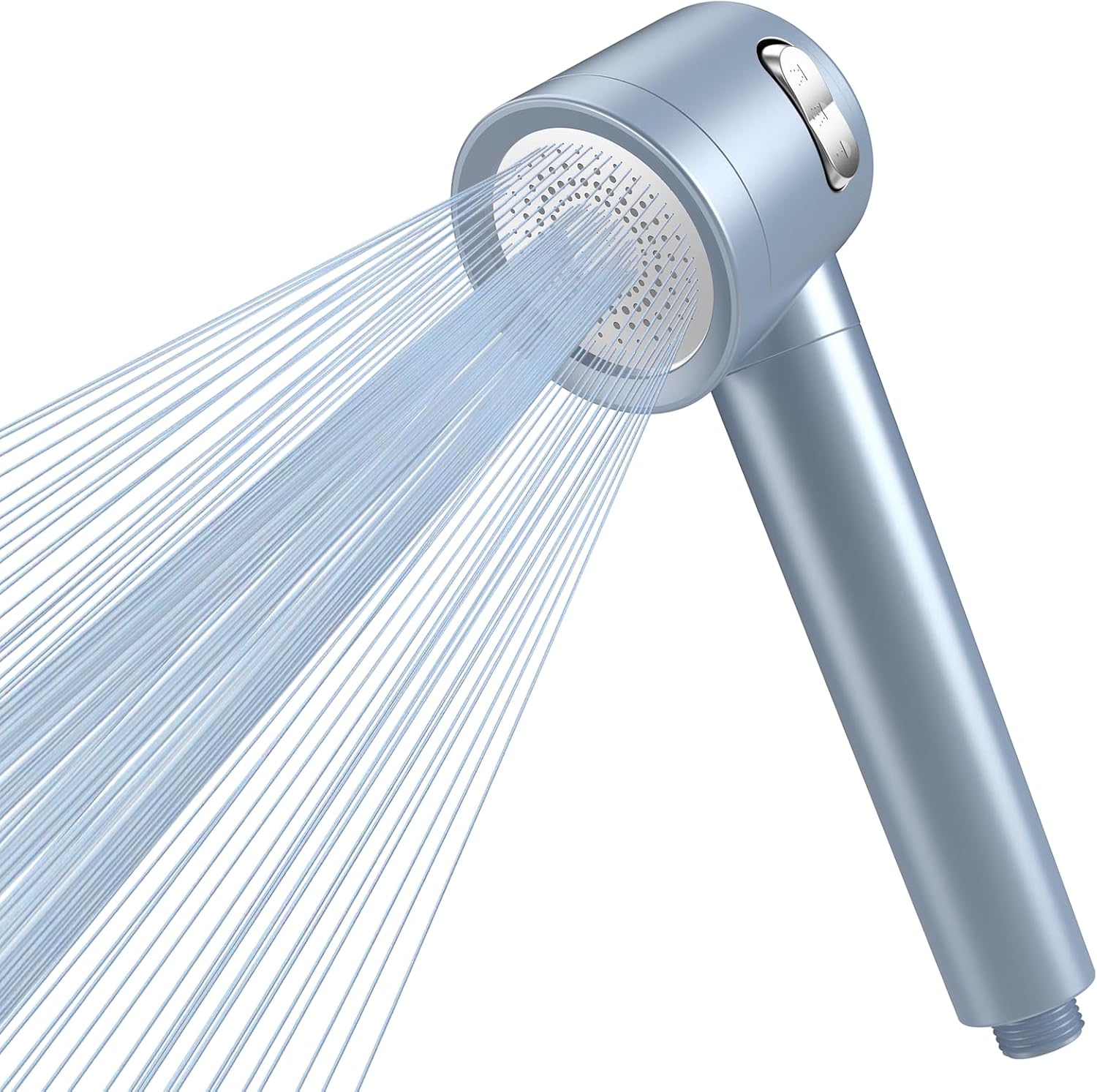Pommeau de douche bleu haute pression 3 jets filtré Vendos85 - Mathon