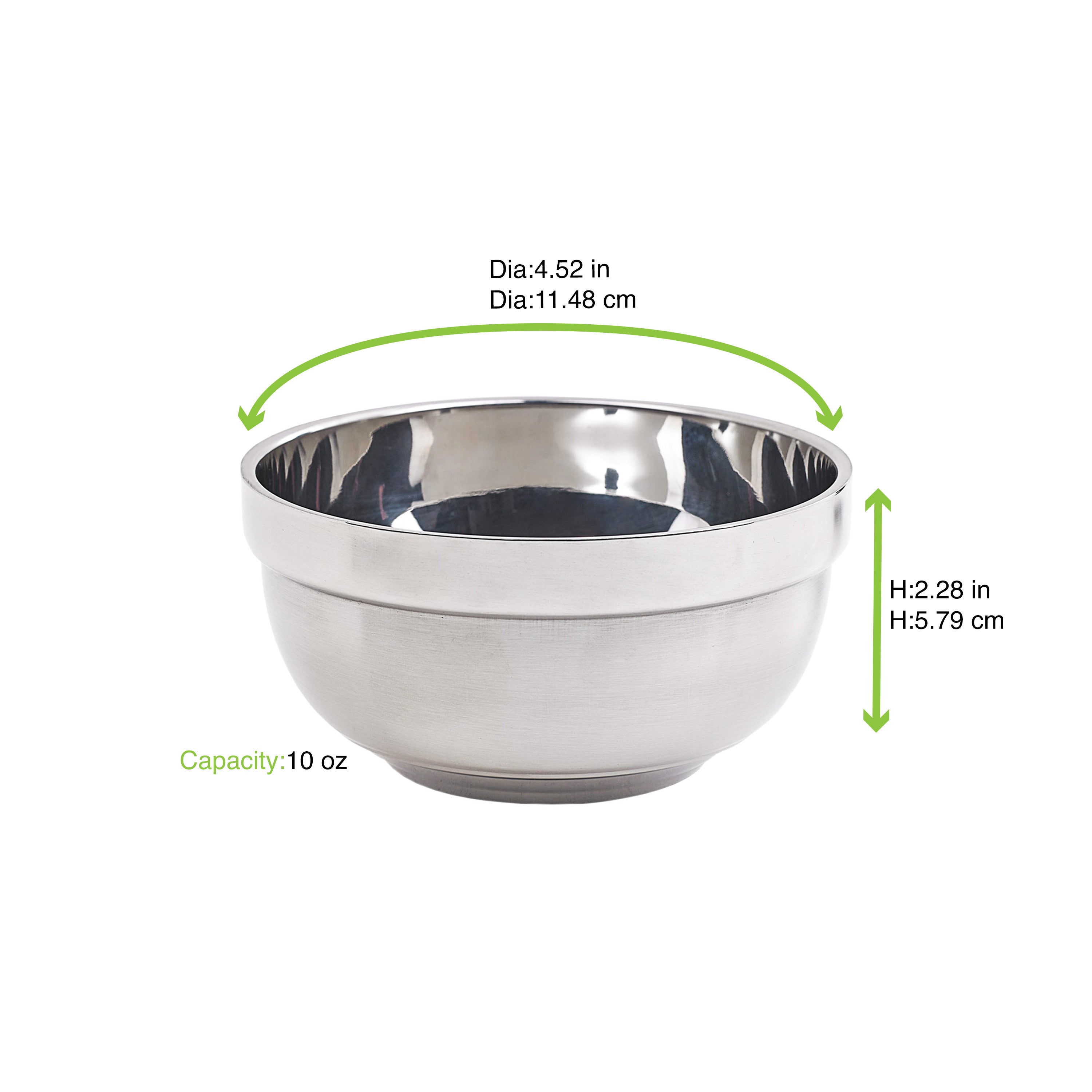 20Pcs - Bol de préparation NoxBox en inox  H58mm 310ml FirstPack - Mathon - 2