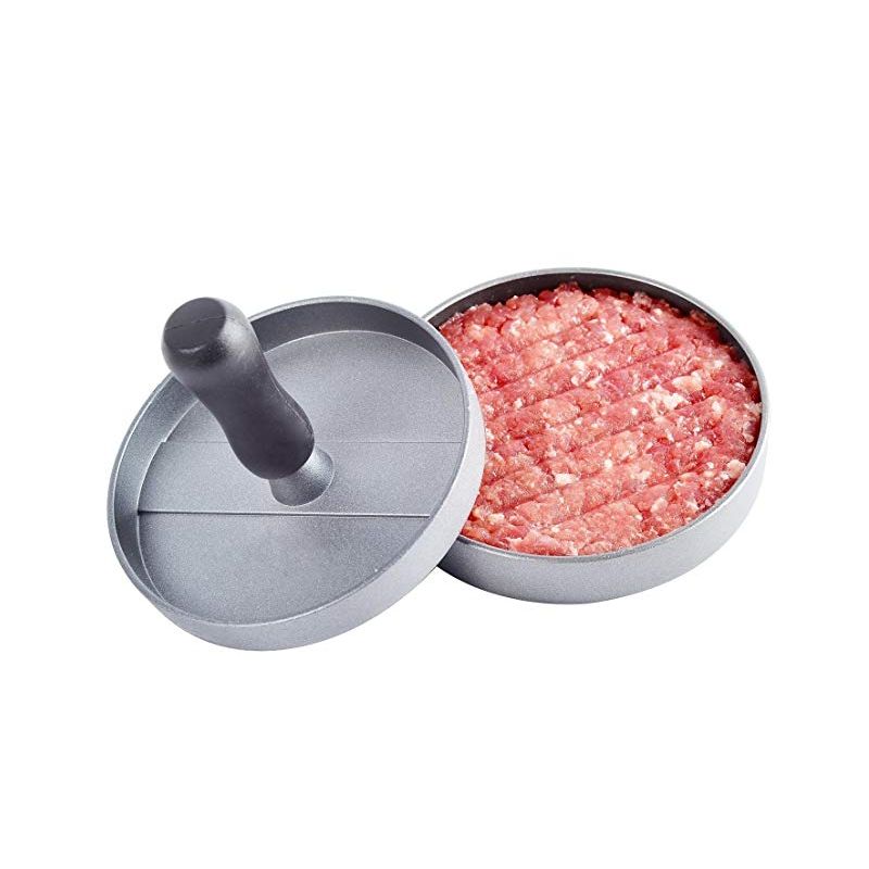 Presse à burger avec poignée en bois Herzberg HG8104 Herzberg - Mathon - 1