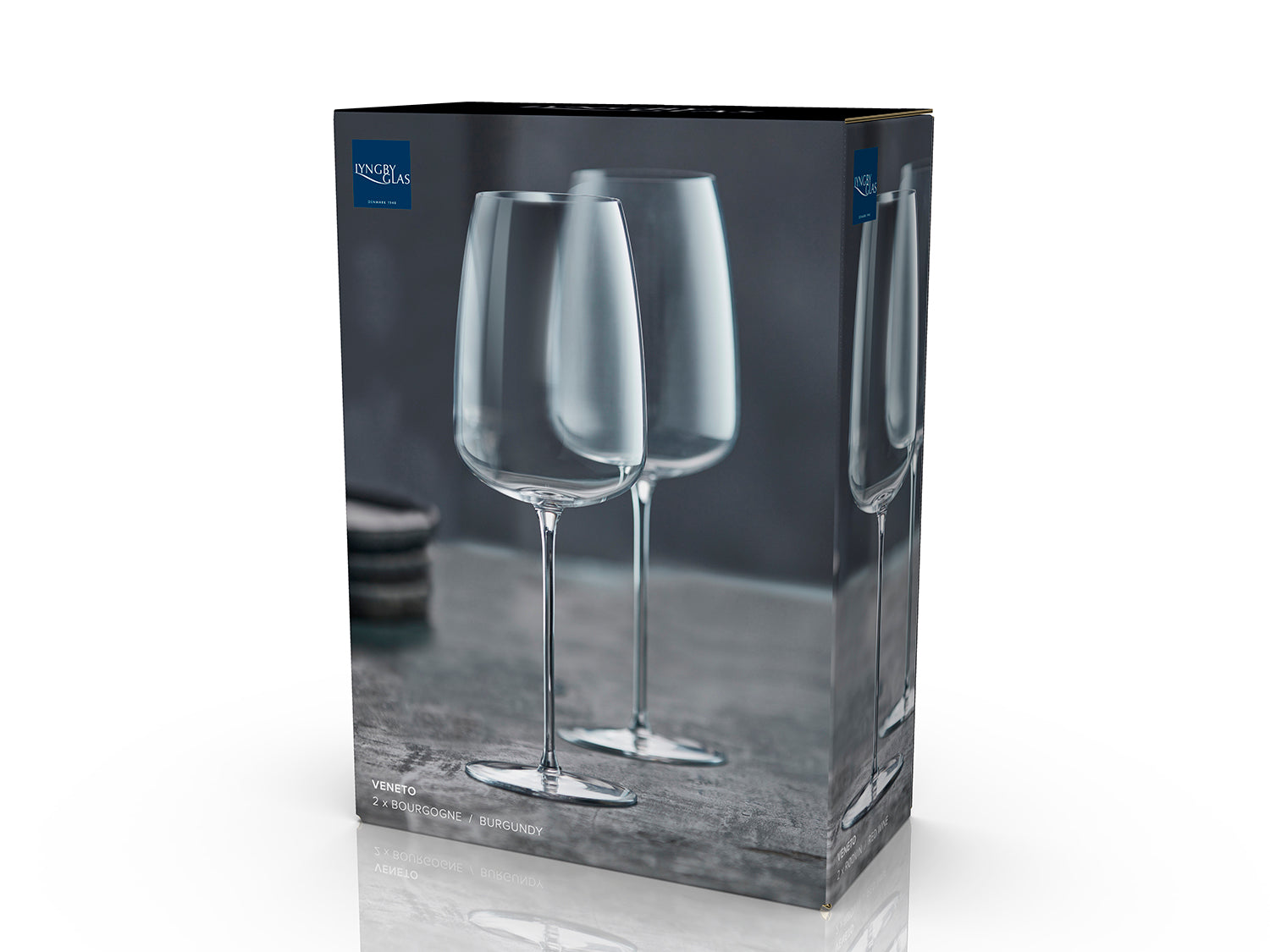 Set de 2 verres à bourgogne VENETO Transparent Lyngby Glas - Mathon - 4