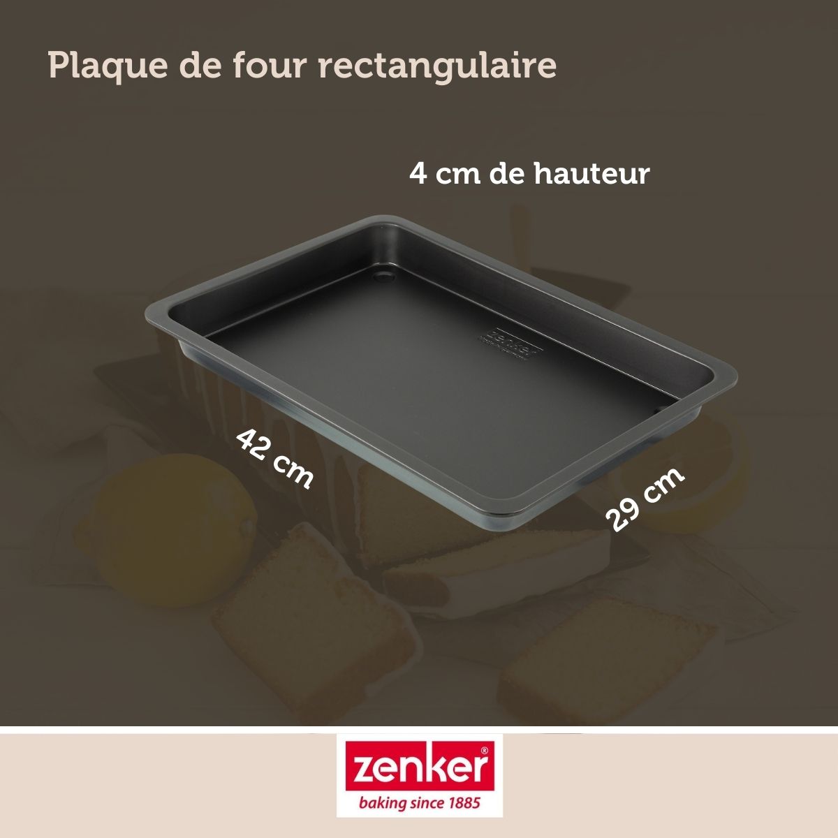 Plaque de four rectangulaire 42 x 29 cm Zenker Black Metallic Zenker - Mathon - 4