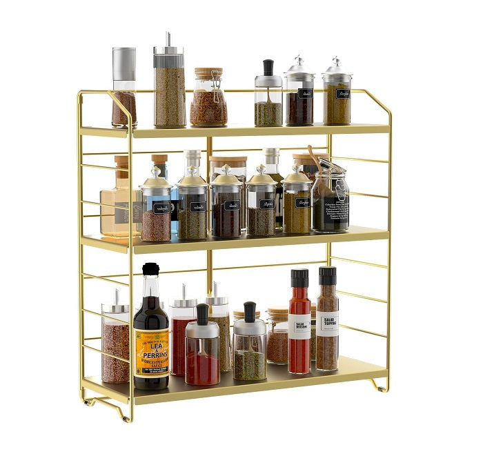 Étagères à Épices à 3 Niveaux jaune Vendos85 - Mathon