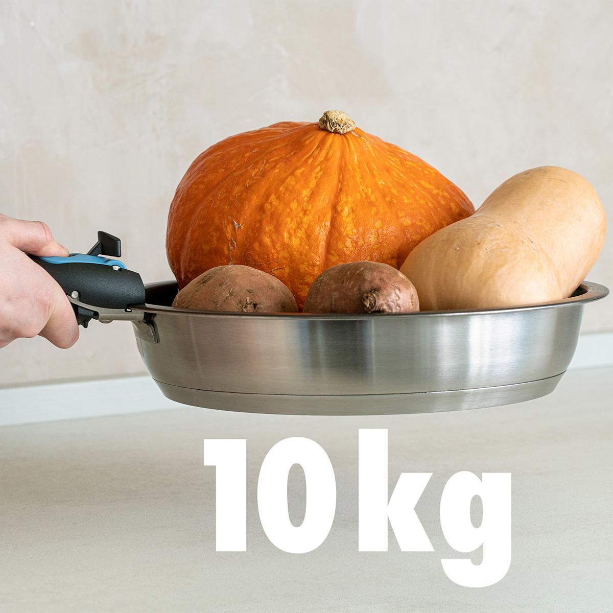 Lot de 4 poignées amovible noires et bleues Cookvision - Mathon - 2