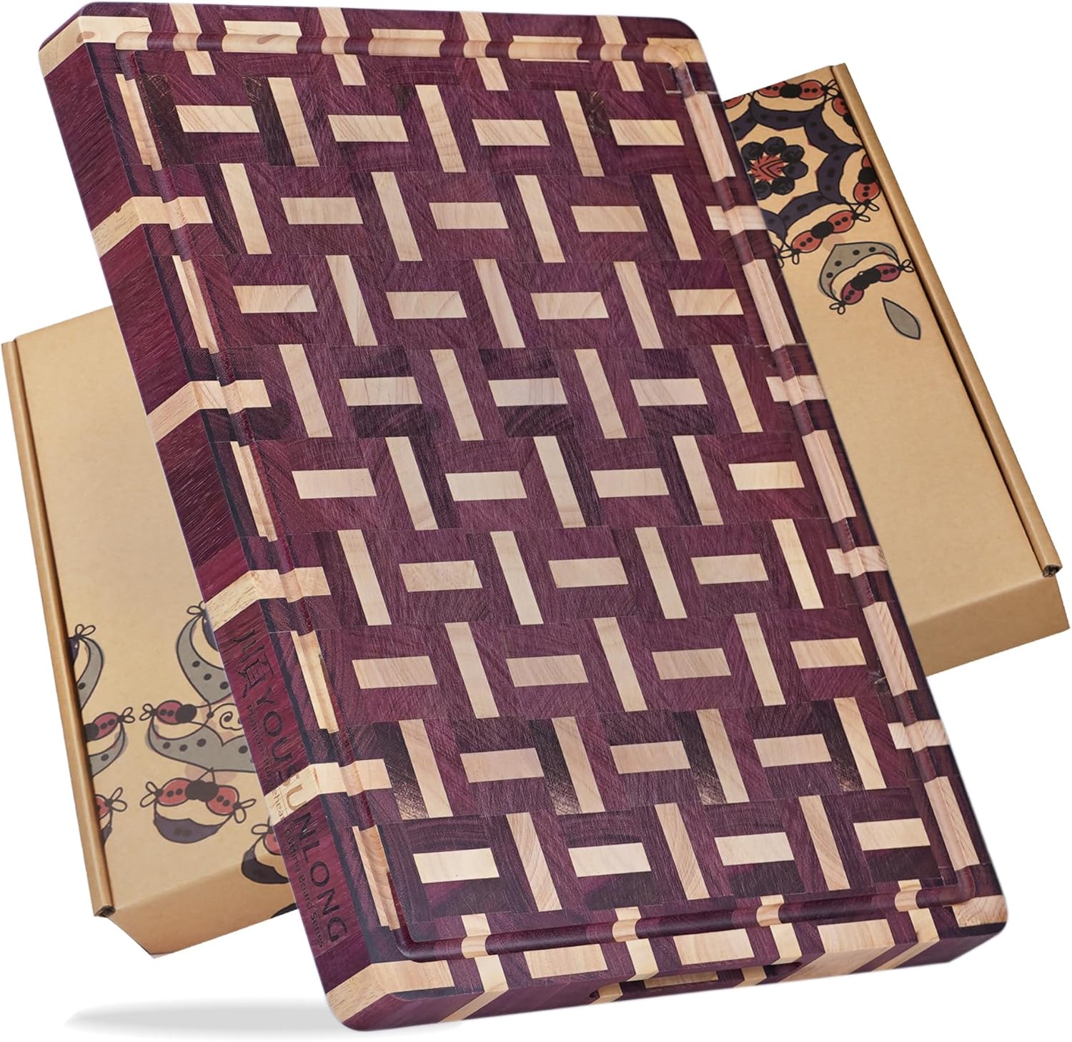 Planche à découper en bois Purpleheart durable et épaisse Vendos85 - Mathon