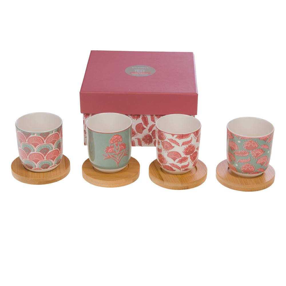 Coffret de 4 tasses expresso Tilly Amadeus - Mathon - 1