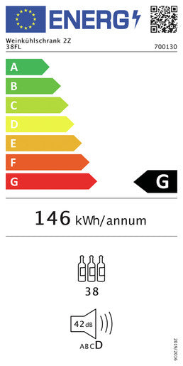 Cave à Vin Bi-Zones 38 Bouteilles - Bartscher - Mathon - 1