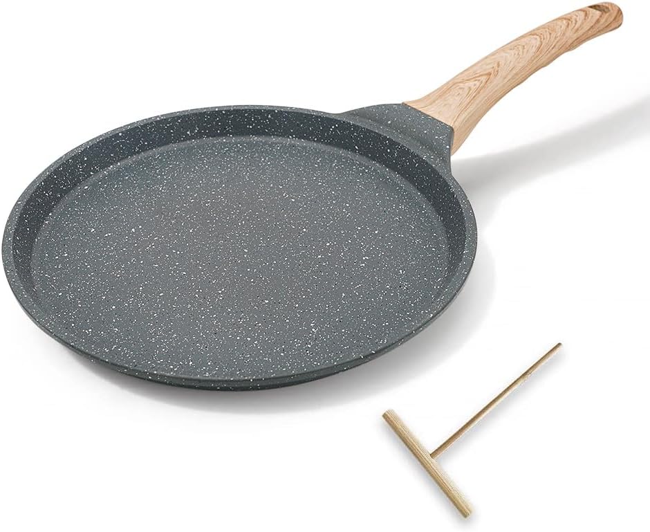 Poêle Crêpière à Crêpes 20 cm avec Revêtement Antiadhésif en Fonte Aluminium - Tous Feux dont Induction noir Vendos85 - Mathon