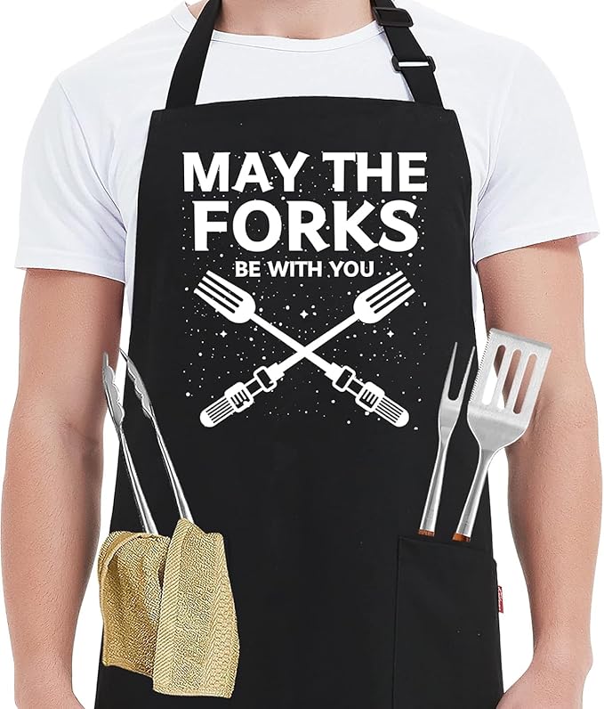 Tablier « Que les Fourchettes soient avec Vous » – Homme Vendos85 - Mathon