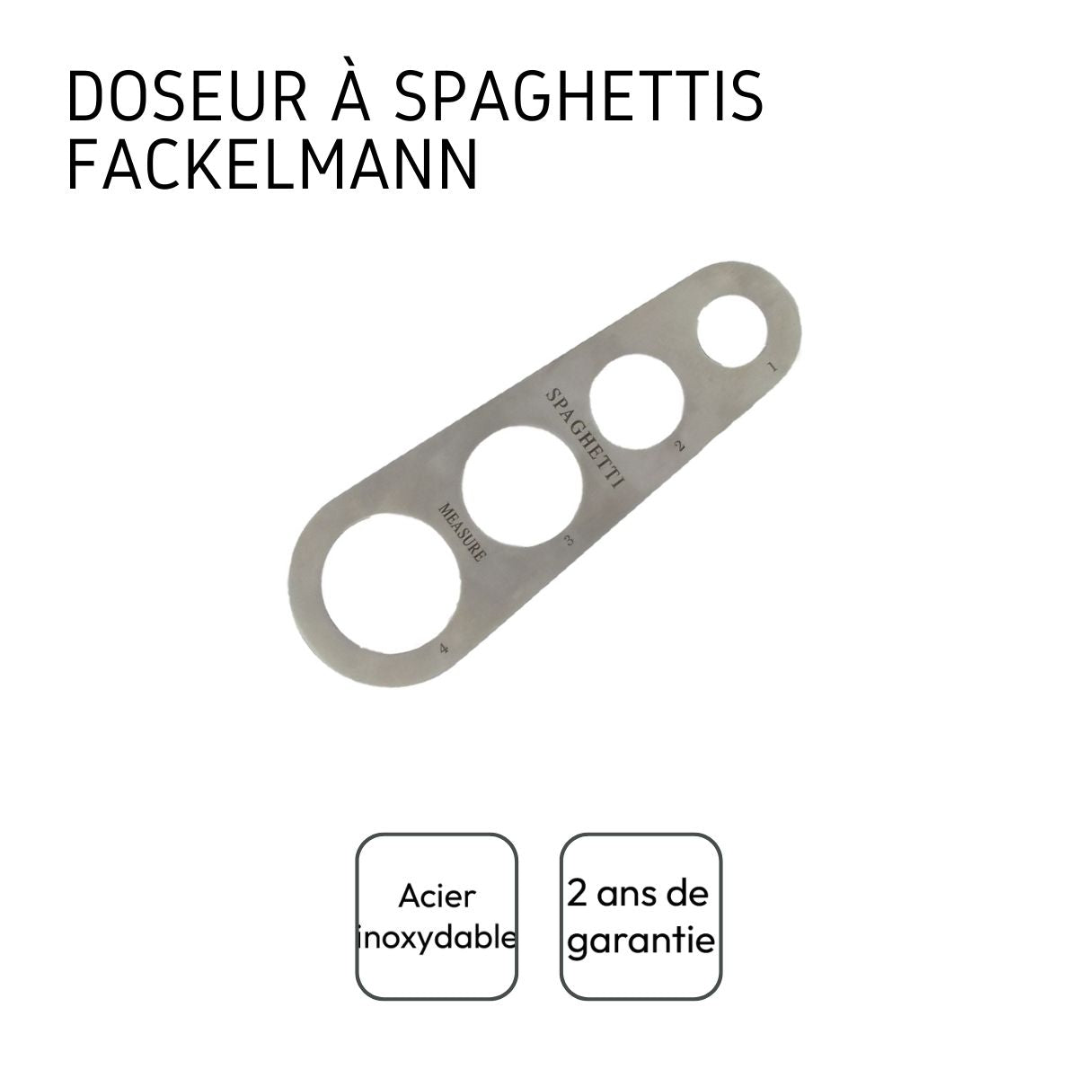Ustensile de dosage des spaghettis en inox  Divers Fackelmann - Mathon - 4