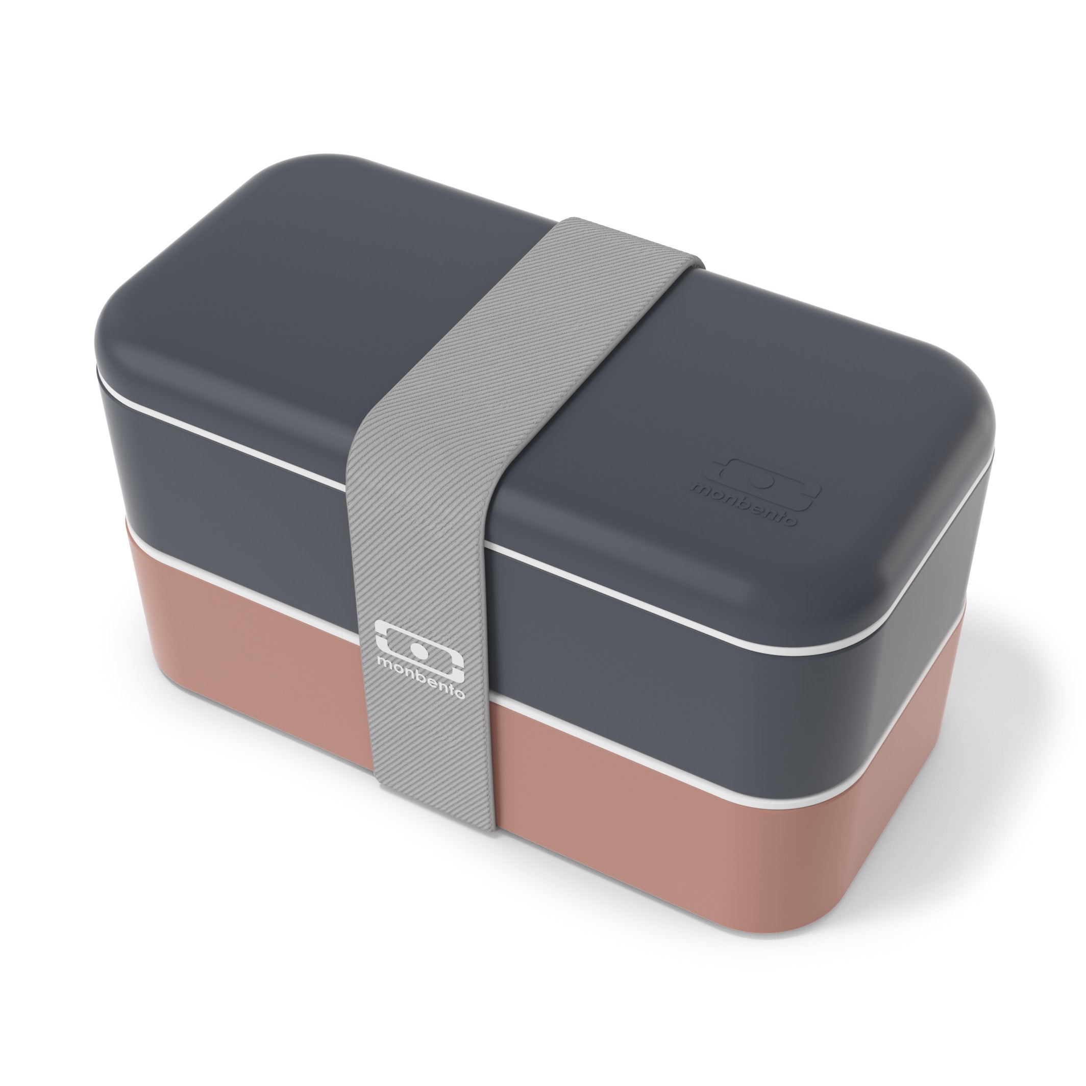 Set repas complet lunch box 2 étages 1L bleu/rose + accessoires Monbento - Mathon - 2