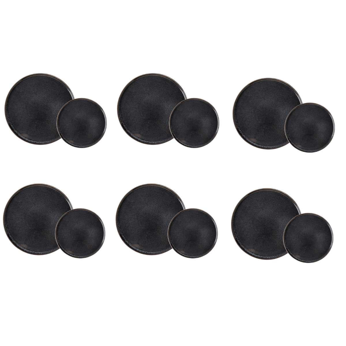 Service 12 pièces noir - "Charbon" Laguiole Cuisson - Mathon - 2