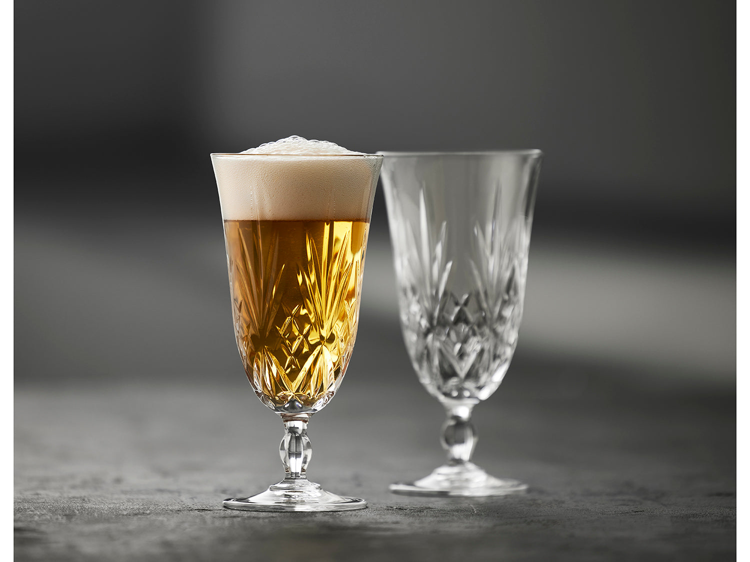 Ensemble de 4 verres à bière MELODIA 40cl Transparent Lyngby Glas - Mathon - 7