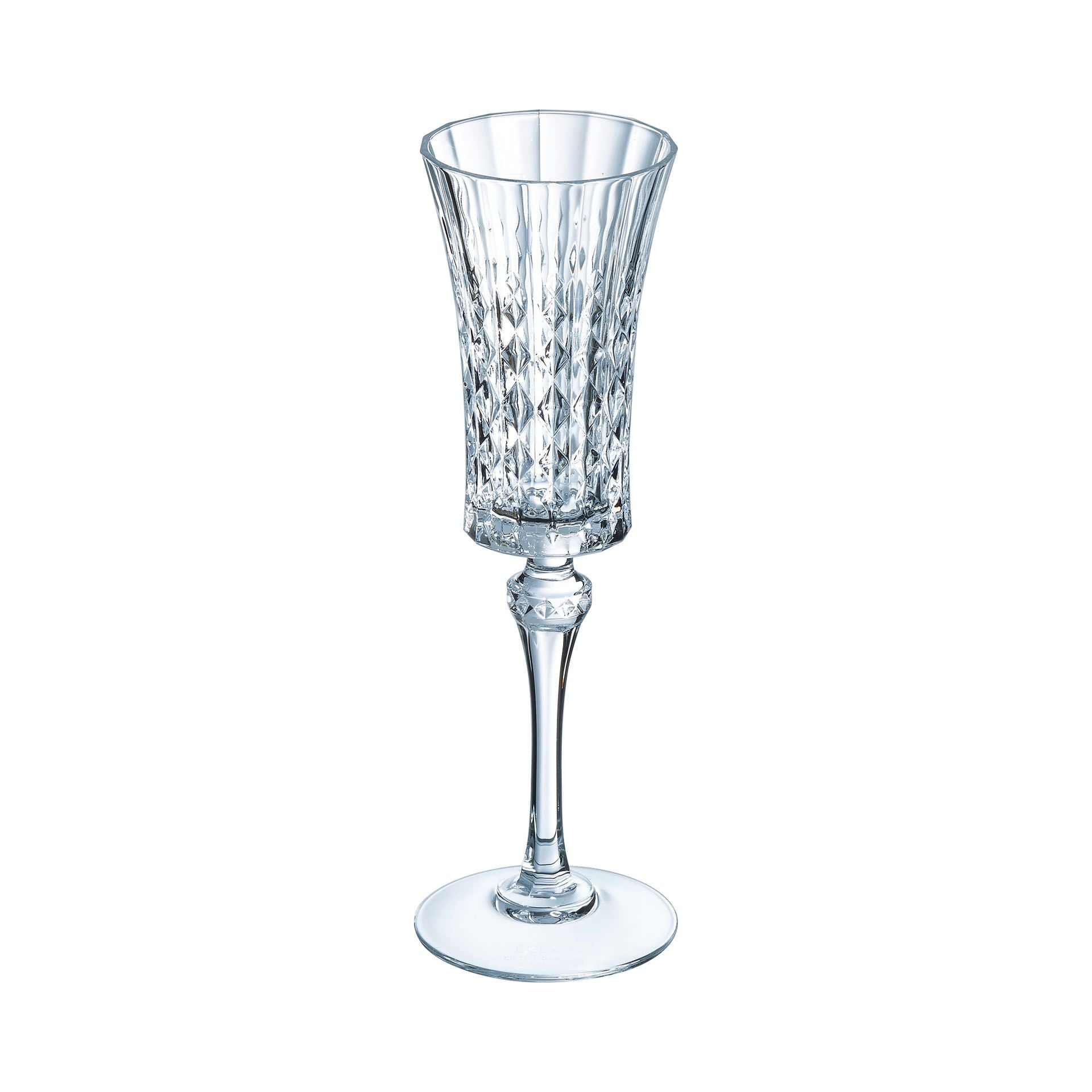 6 flûtes à champagne 15cl Lady Diamond - Cristal d