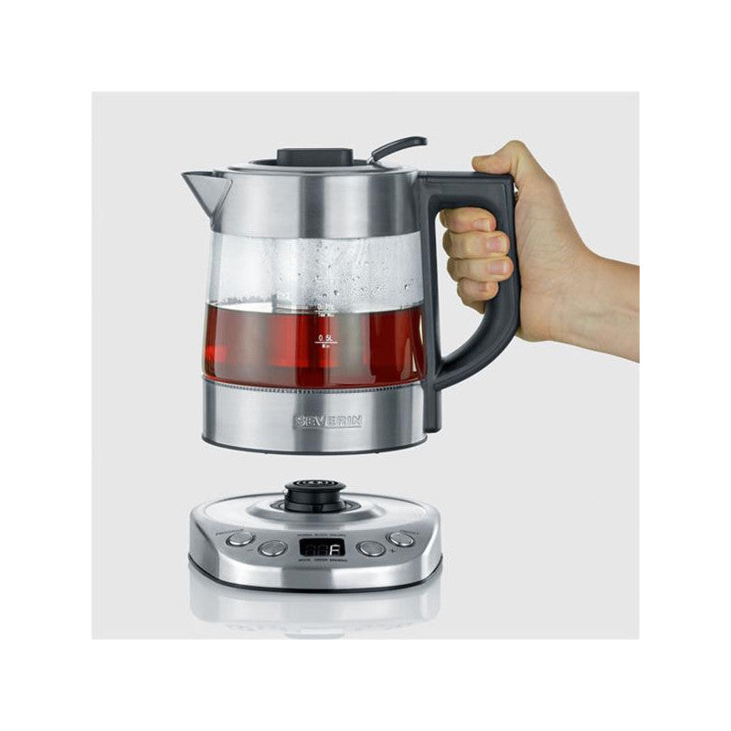 Bouilloire Verre 1l 3000w Th° 400 A 100°c Inox Noir   - 3473 Severin - Mathon - 2