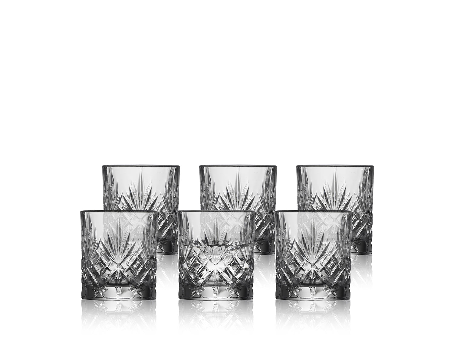 Set de 6 verres à shot MELODIA  8cl Transparent Lyngby Glas - Mathon - 1