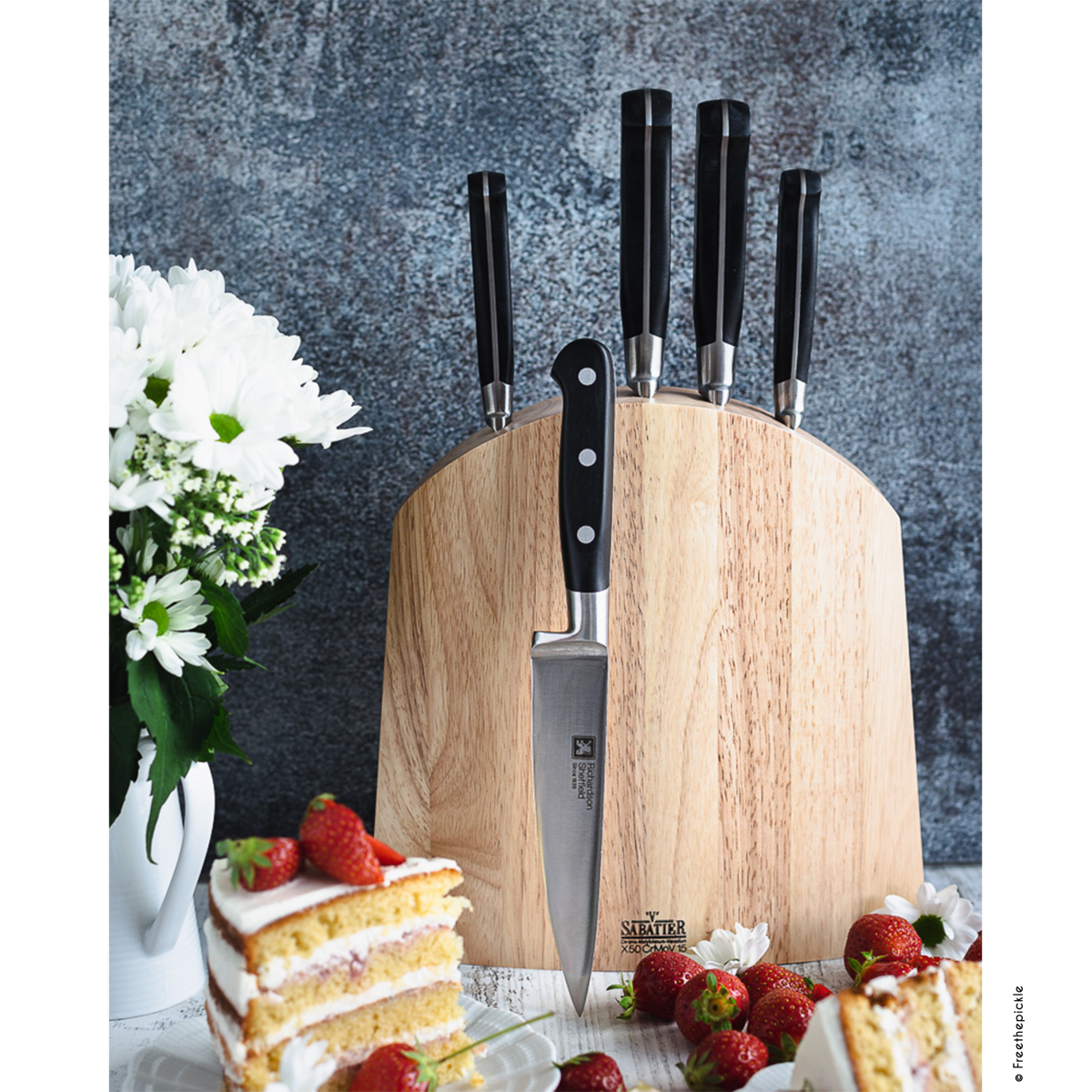 V Sabatier Life - Bloc 5 couteaux de cuisine Richardson Sheffield - Mathon - 3