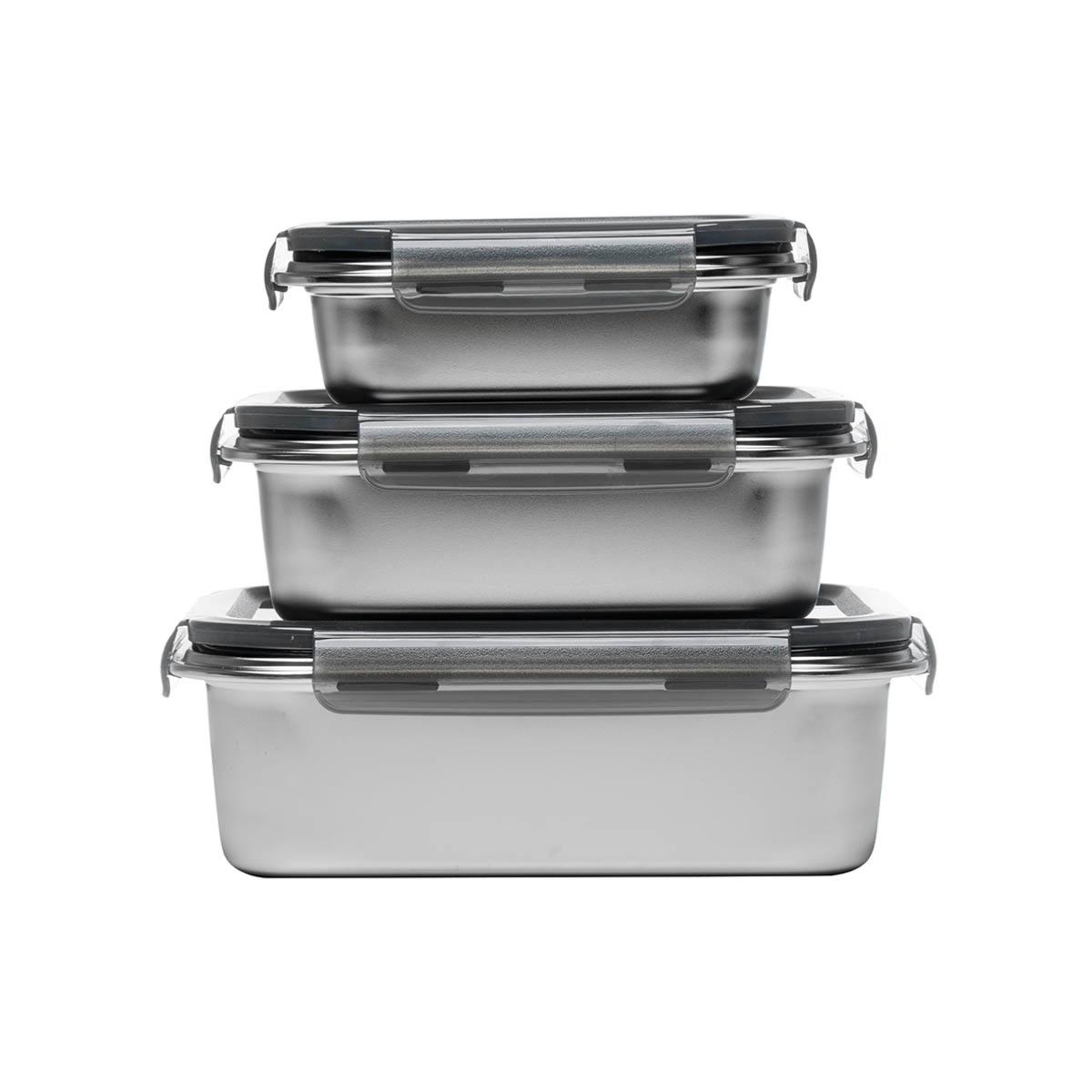3 boites rectangulaires inox Laguiole Cuisson - Mathon - 1