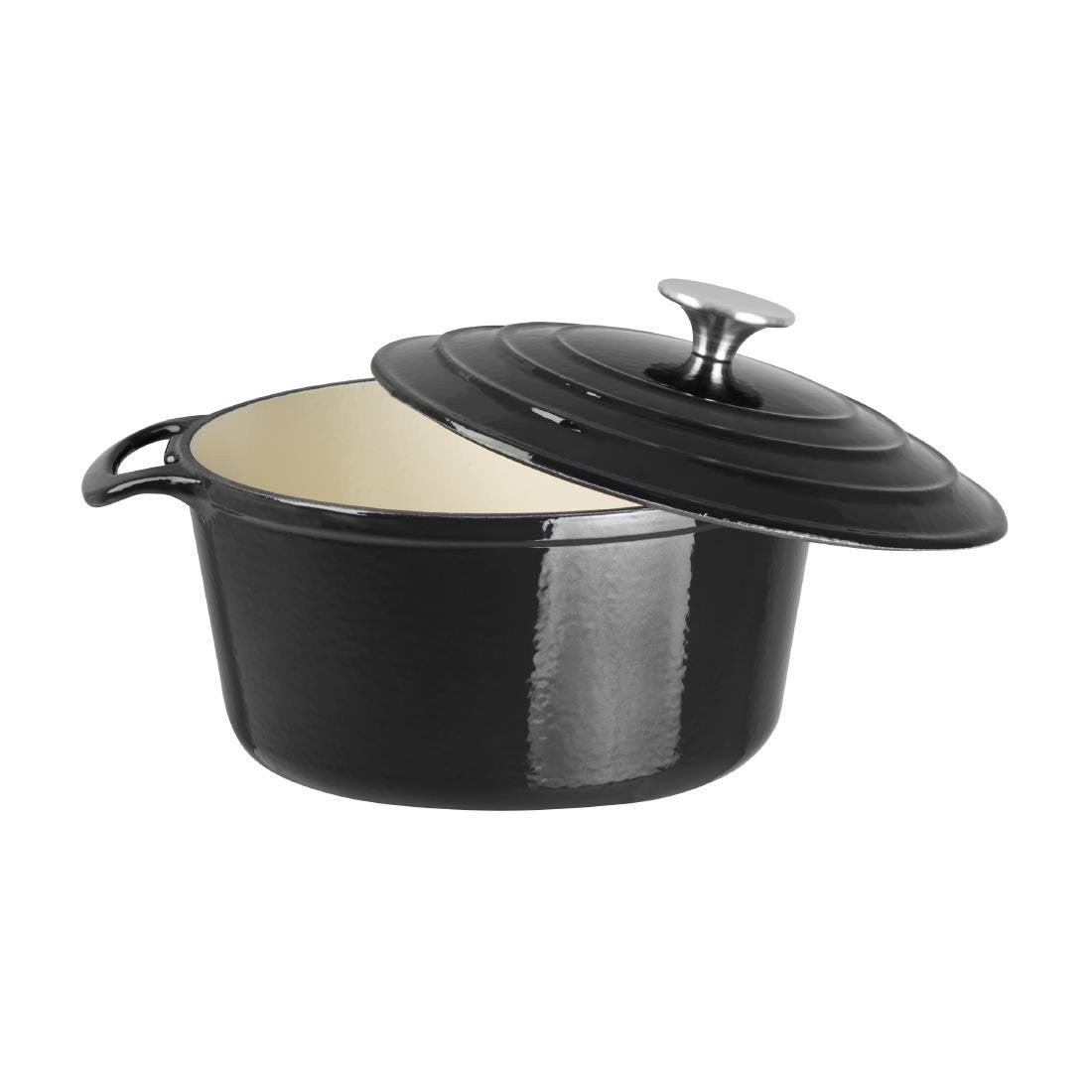 Grande cocotte ronde en fonte noire  4 L Vogue - Mathon - 2