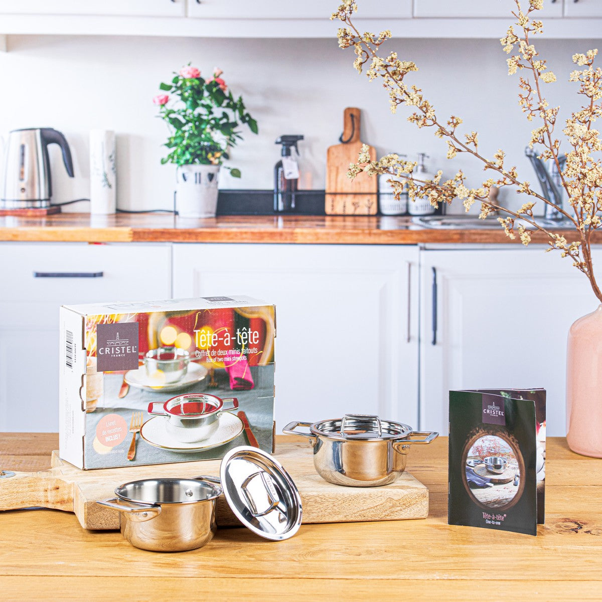 Cristel - Coffret de deux minis faitouts « tête à tête » 10cm Cristel - Mathon - 1