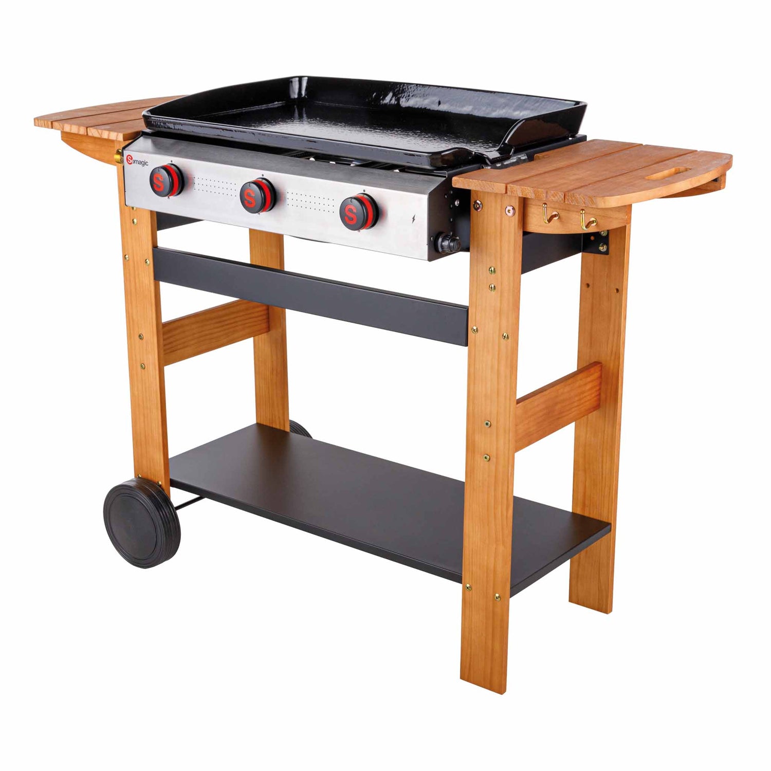 SAN SEBASTIAN plancha à gaz 3 brûleurs 8kW Somagic - Mathon - 1