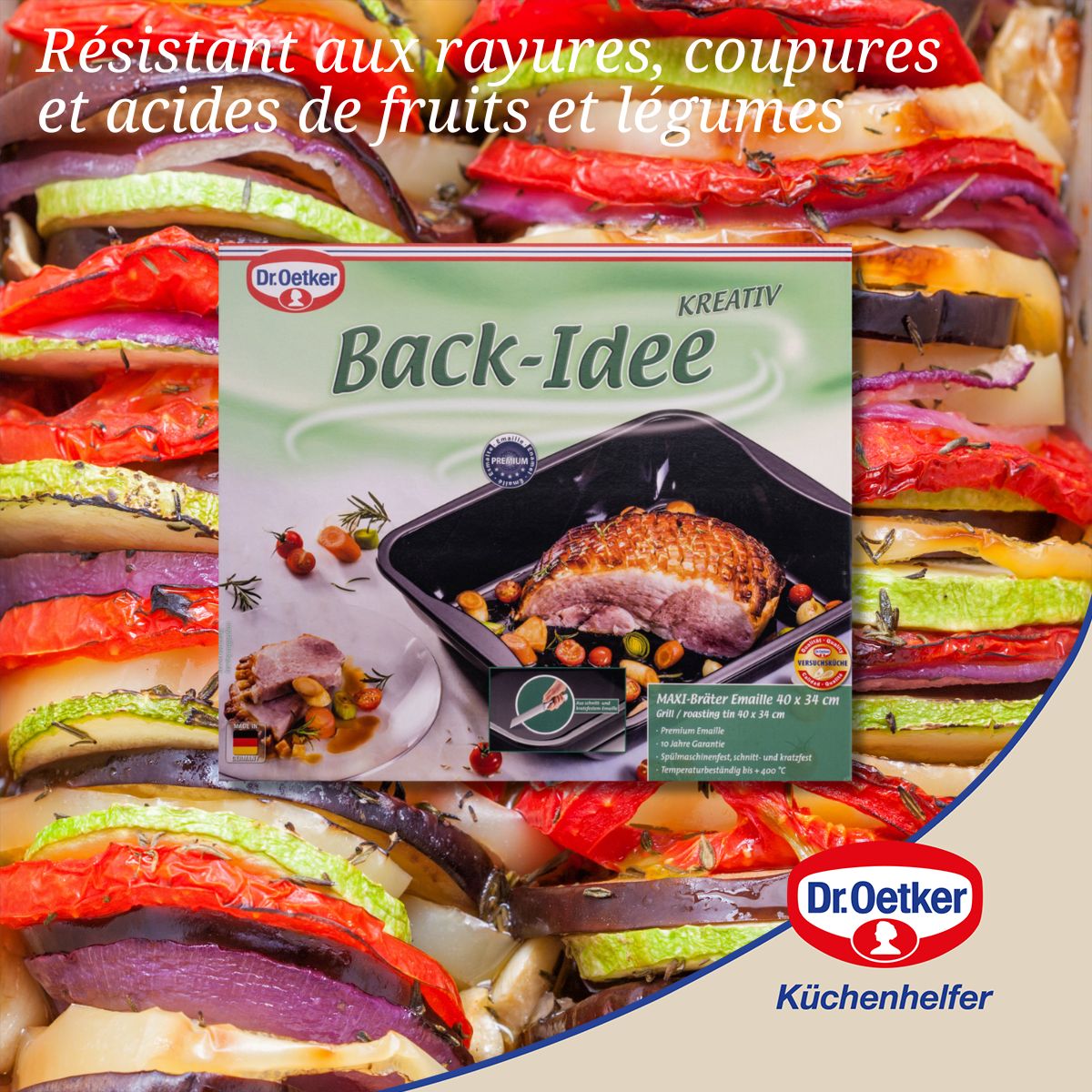 Plat à four XXL à bords hauts Dr Oetker Back-Idee Kreativ Dr. Oetker - Mathon - 5