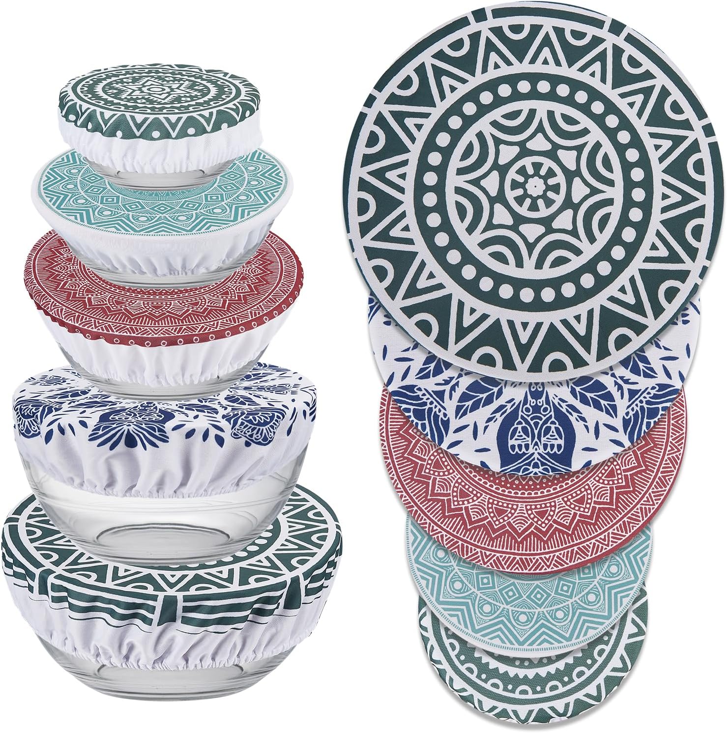 Lot 5 couvercles en coton et lin pour fermentation Vendos85 - Mathon