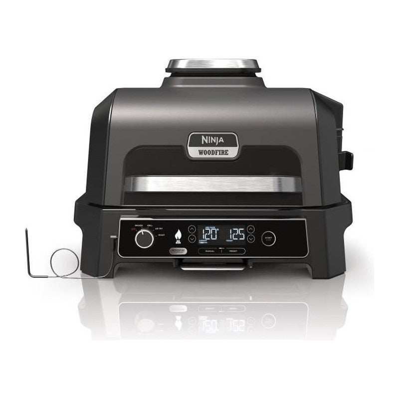 Barbecue électrique Et Fumoir Avec Thermometre - Ninja - Woodfire Pro Xl - Og850eu - Barbecue Et Air Fryer D