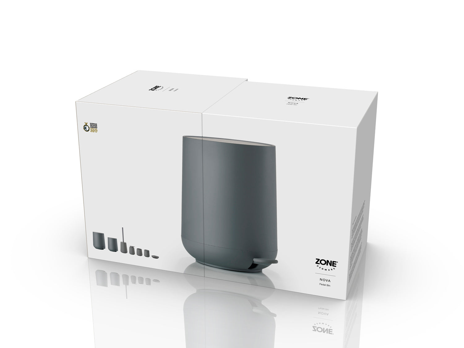 Poubelle à pédale NOVA en abs Gris Zone Denmark - Mathon - 5