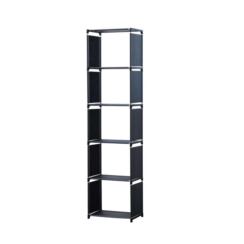 Etagère de rangement à 5 niveaux Gris Herzberg HG03619-BLK Herzberg - Mathon - 1