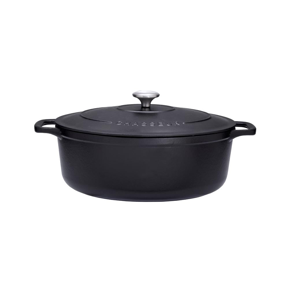 Cocotte ovale 25 cm noir Chasseur - Mathon