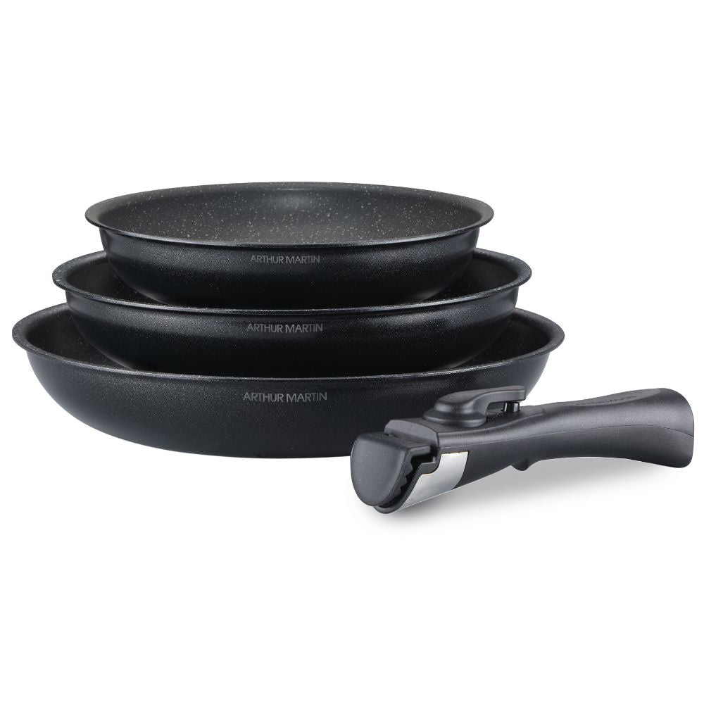 AM130B :  Set de 3 Poêles Tous Feux Arthur Martin 20 - 24 - 28 cm Arthur Martin - Mathon - 1