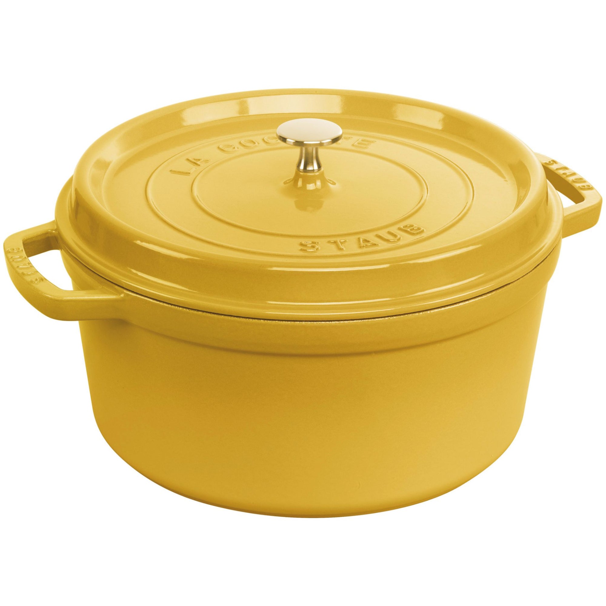 Cocotte 28 cm, Rond(e), Citron, Fonte Staub - Mathon - 1