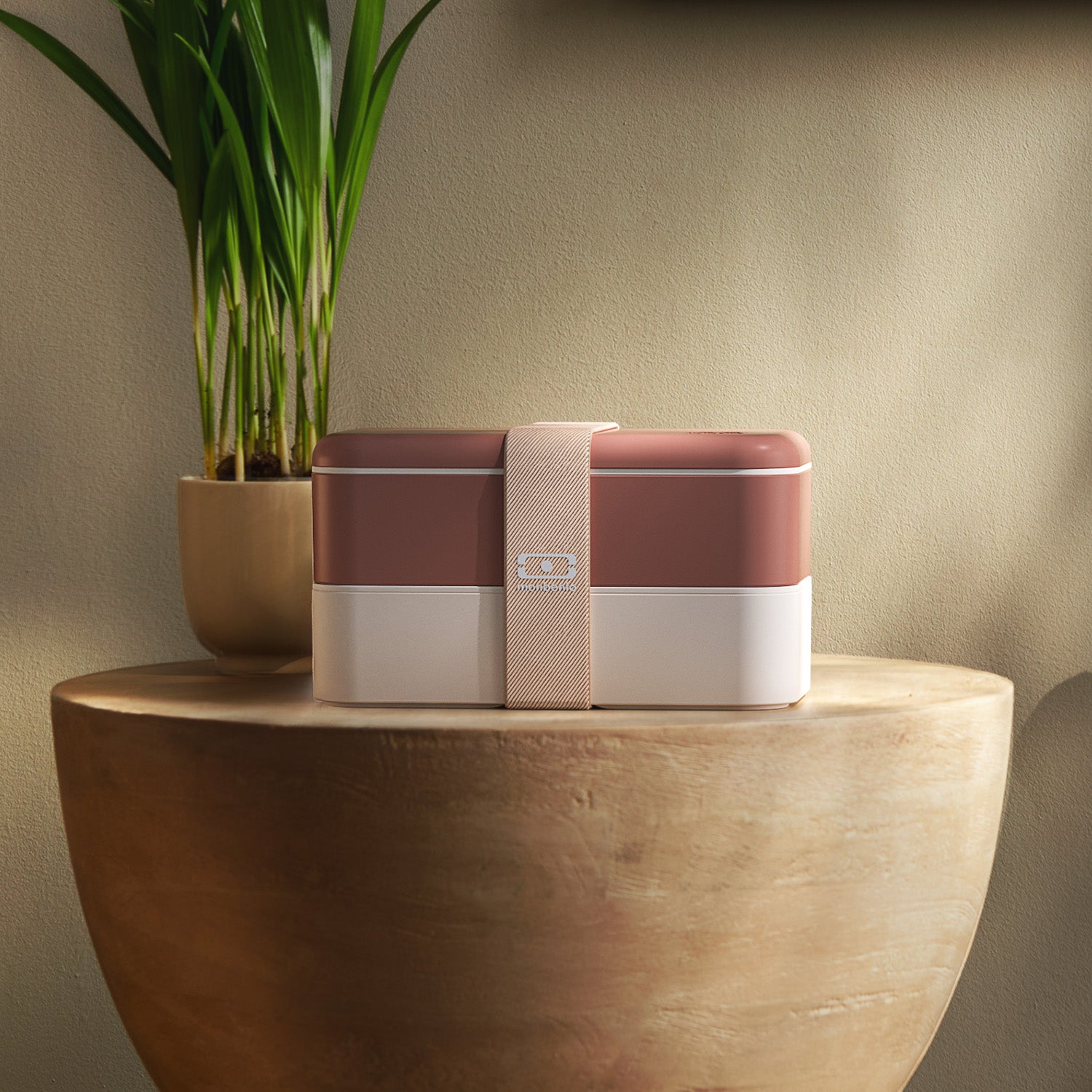 Lunch box 2 compartiments Original 1L Made in France Rose Moka Monbento - Mathon - 4