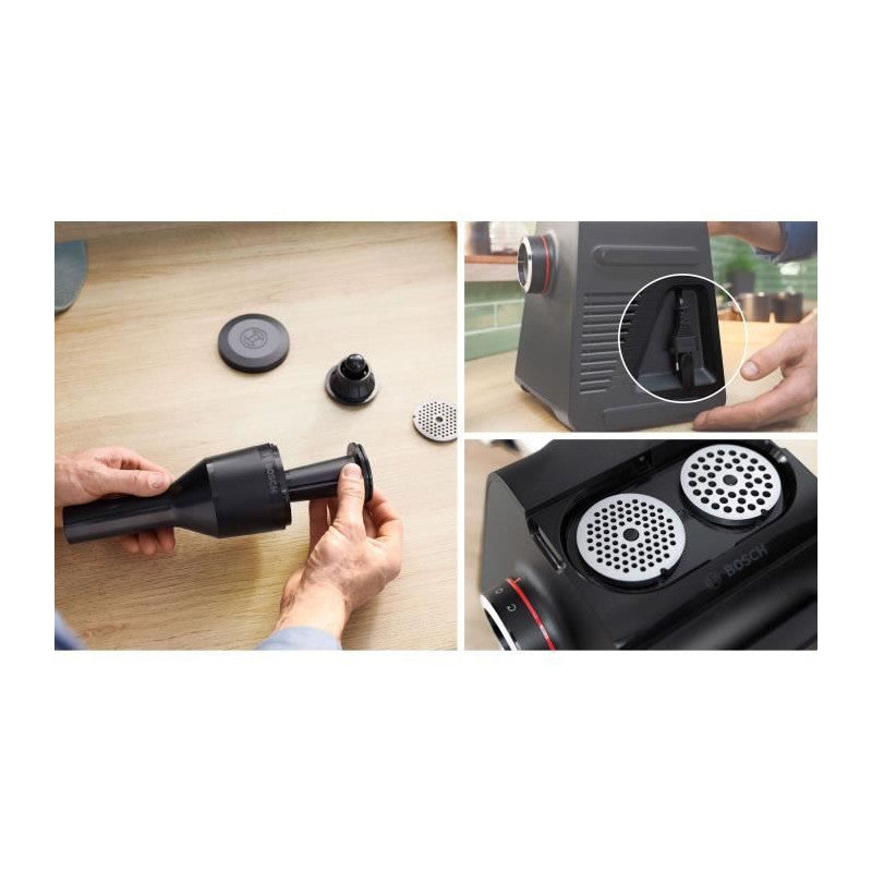 Hachoir A Viande   Série 6 Mfws650b - 500 W - 3,5 Kg/mn - 3 Grilles De Hachoir - Noir Bosch - Mathon - 4