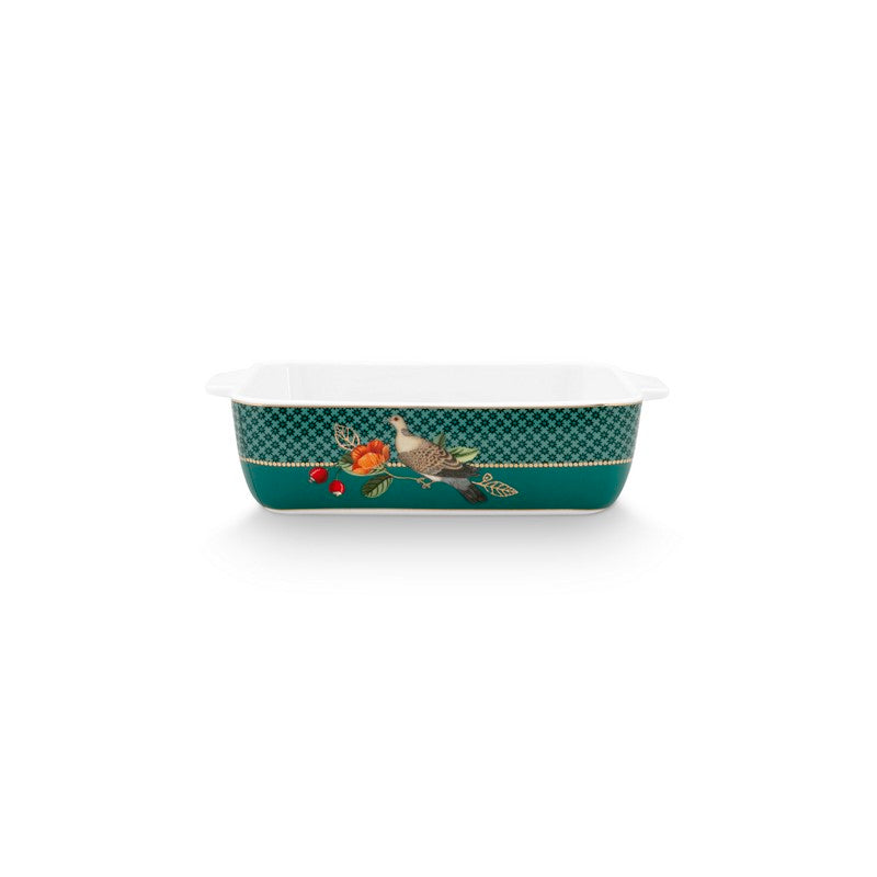Plat de cuisson rectangulaire Winter Wonderland - Vert - 21x13,5x5,5c Pip Studio - Mathon - 1