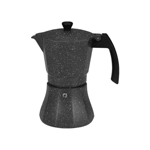Cafetière Italienne Edm Noir Aluminium 12 Tasses Induction Edm - Mathon