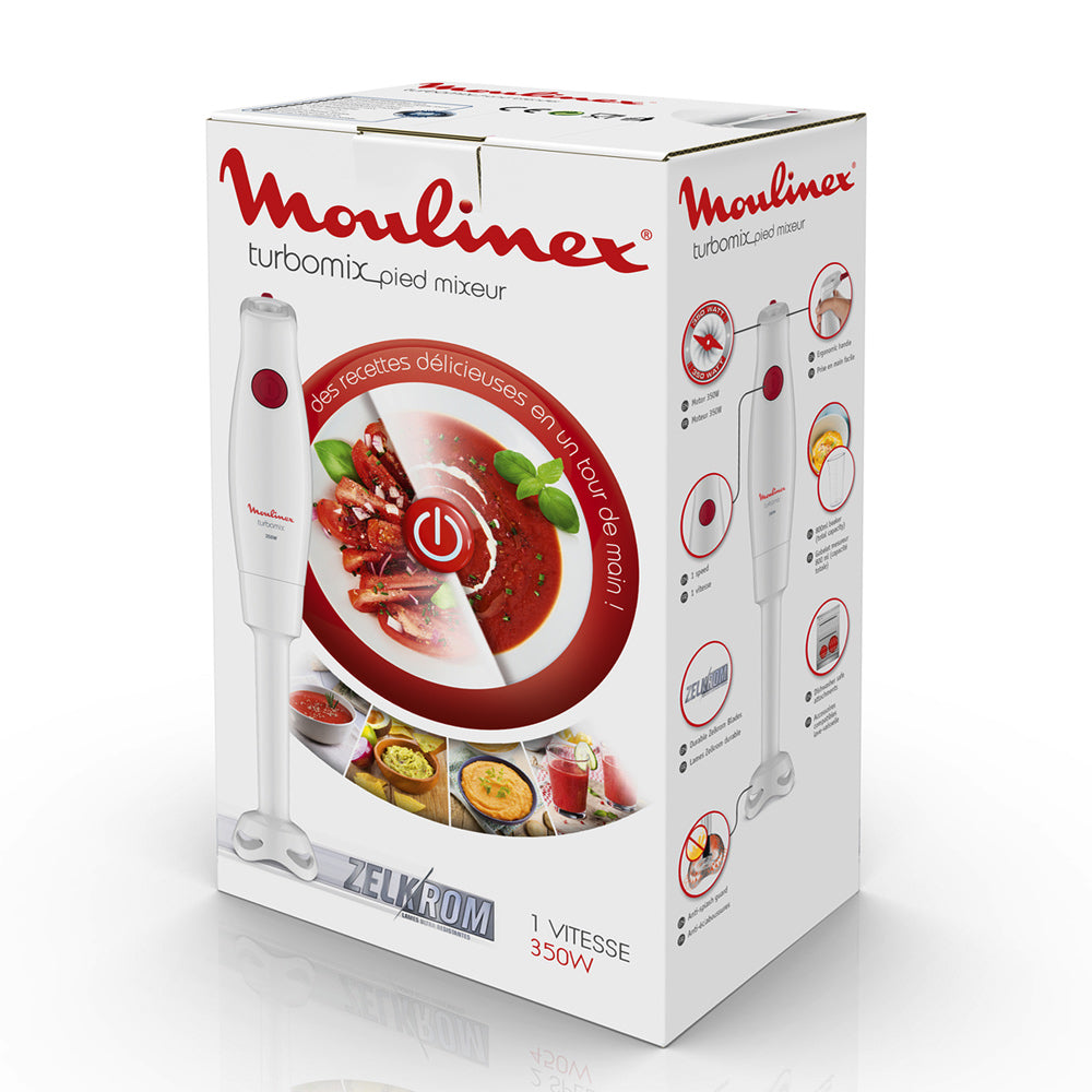 Pied mixeur Turbomix 350 W  DD12A110 blanc Moulinex - Mathon - 3