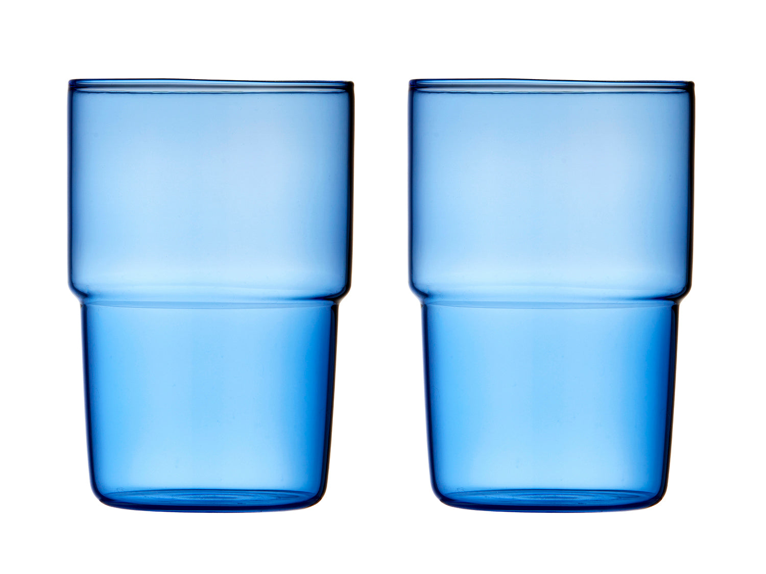 Set de 2 verres TORINO Bleu Lyngby Glas - Mathon - 1