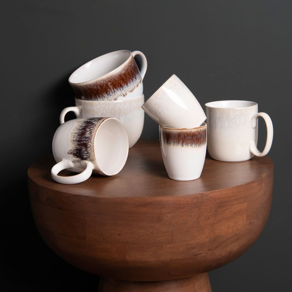 Coffret de 4 gobelets beige Bardenas Table passion - Mathon - 3