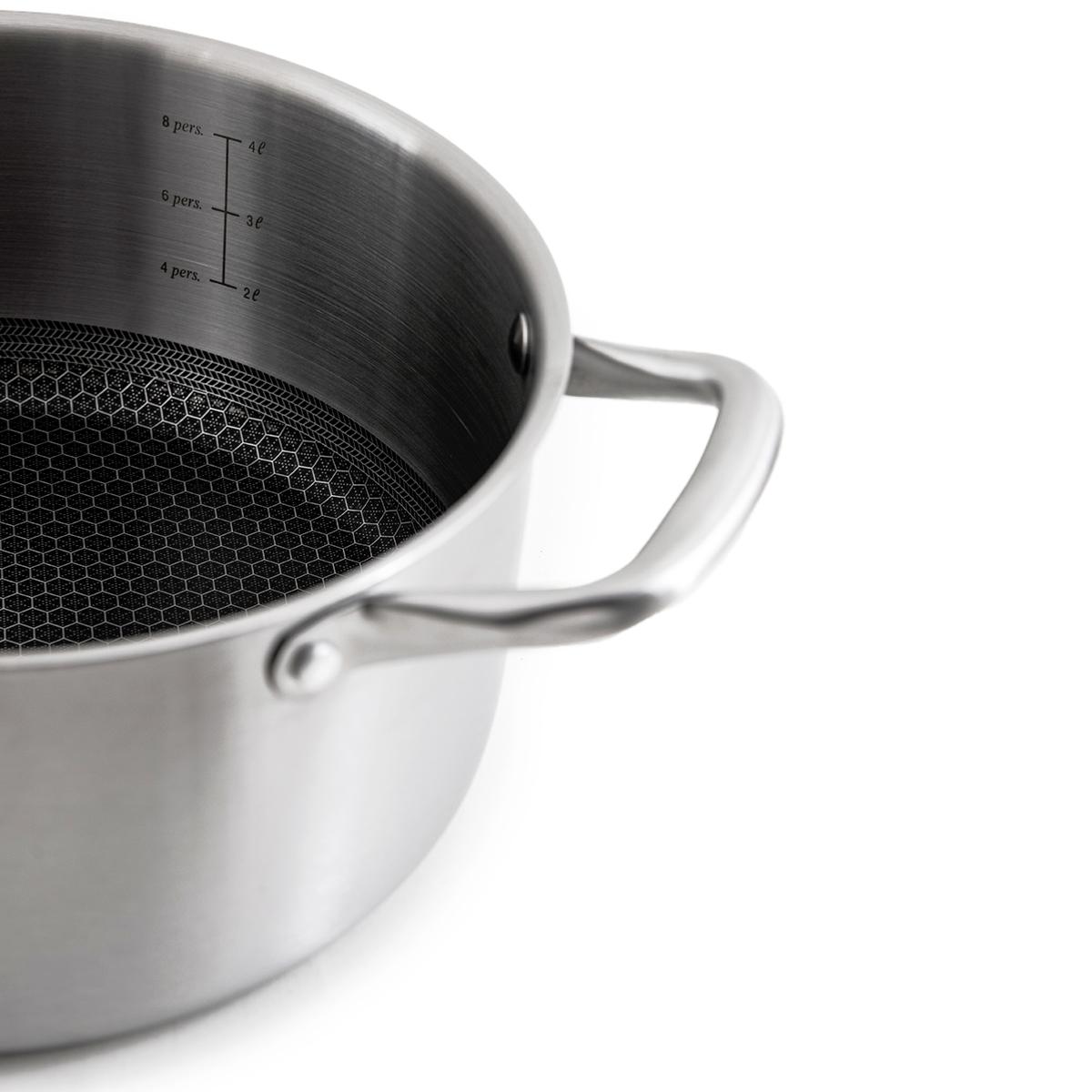 Marmite 24cm triplex avec couvercle - "Black Cube" Laguiole Cuisson - Mathon - 4