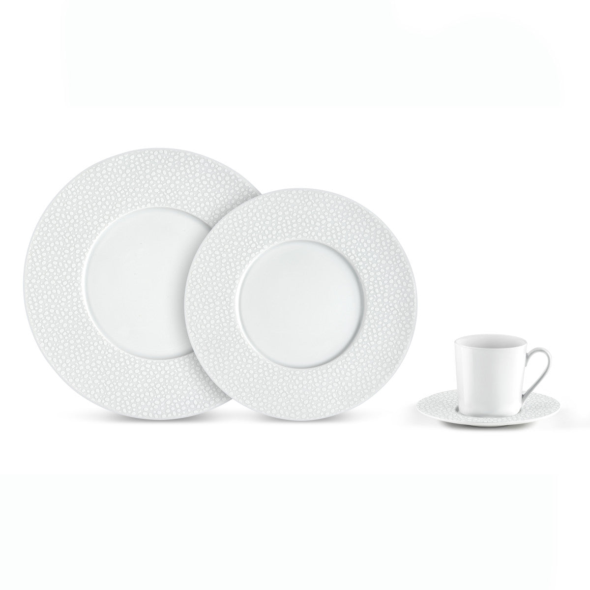 Baghera Blanc - Assiette plate 27cm (lot de 6) Médard de Noblat - Mathon - 2