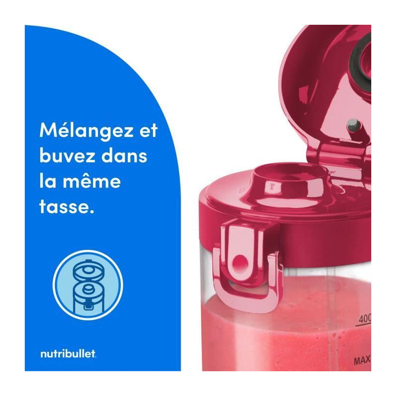 Blender Portable -   - Nbp003ma - 475ml - Sans Bpa - Câble Usb-c Nutribullet - Mathon - 3