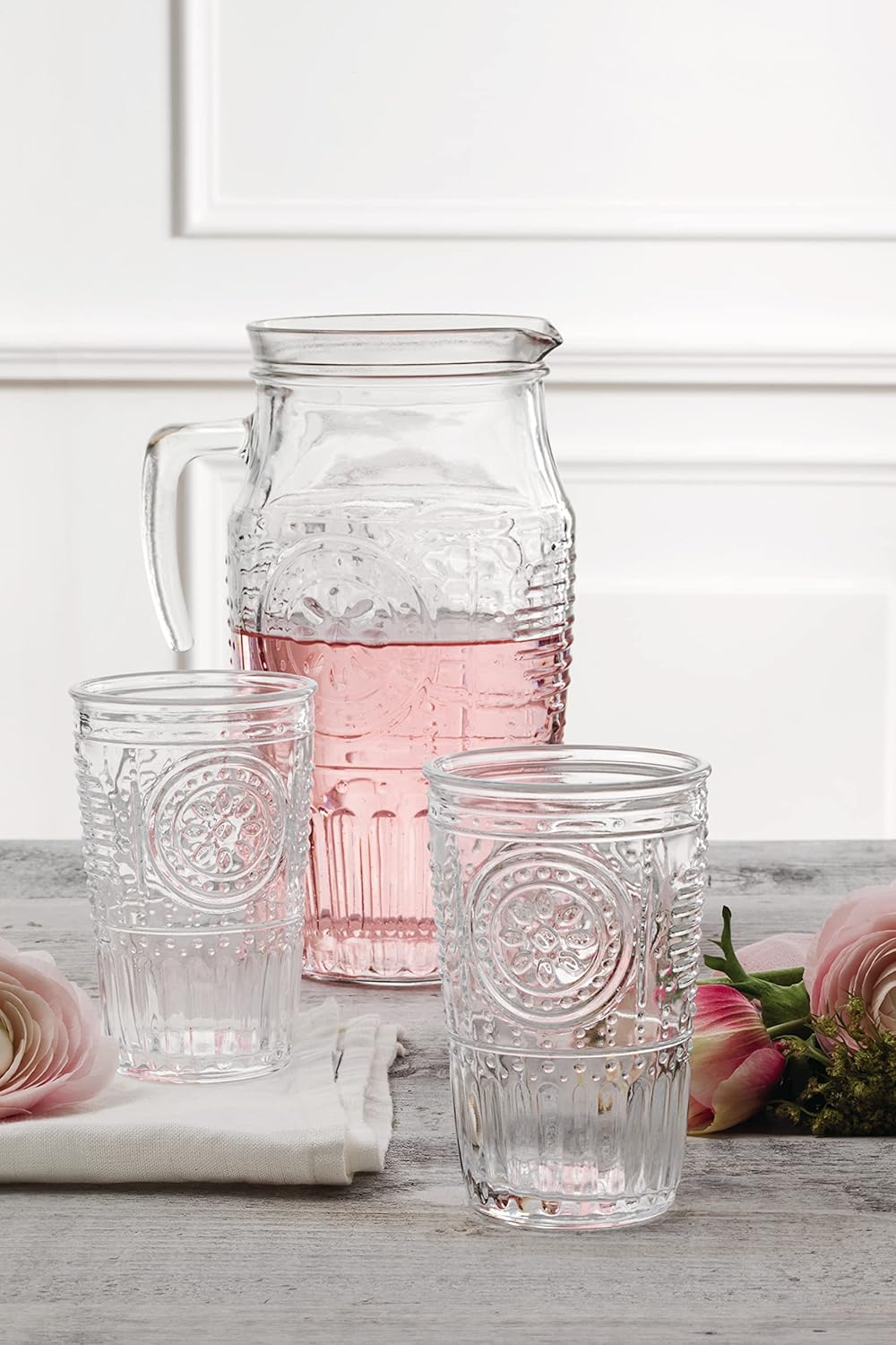 Pichet en verre avec couvercle, ROMANTIC, 1,8 l Bormioli Rocco - Mathon - 2