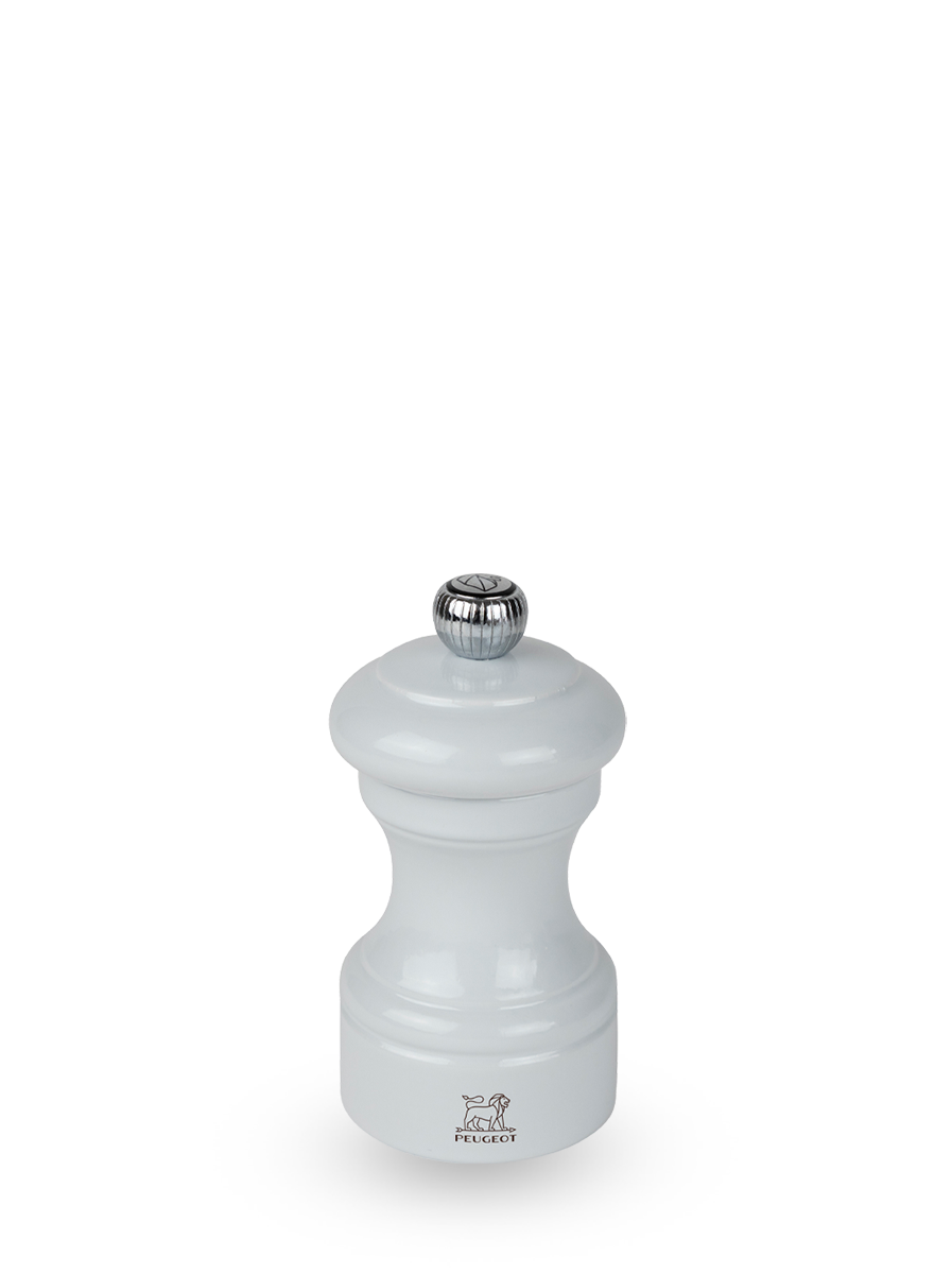 Bistro Moulin à poivre manuel en bois laqué, gris perle 10 cm - 4in. Peugeot - Mathon - 1
